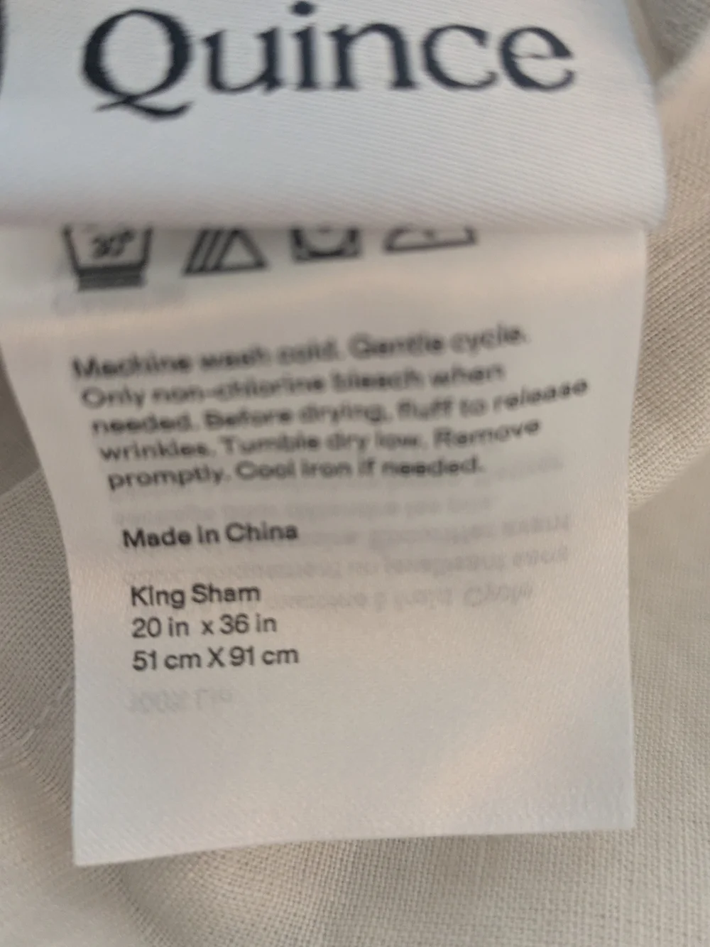 Quince European Linen Double Flange Duvet Set With Shams King Cal King Sand